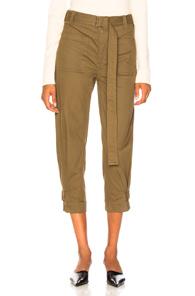Proenza Schouler Pswl Utility Pant In Green