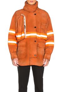 Calvin Klein 205w39nyc Aged Fireman Shirt In Orange