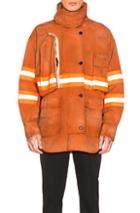 Calvin Klein 205w39nyc Aged Fireman Shirt In Orange