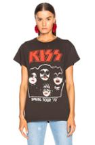 Madeworn Kiss Spring Tour '75 Tee In Black