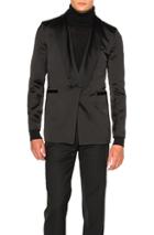 Ann Demeulemeester Shawl Collar Evening Jacket In Black