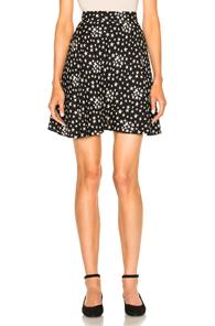 Saint Laurent Star Mini Skirt In Black
