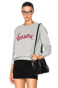 Frame Denim Old School Frame Sweatshirt In Gray
