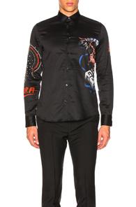 Givenchy Zodiac & Libra Shirt In Abstract,black