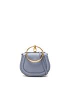 Chloe Small Nile Calfskin & Suede Bracelet Bag In Blue