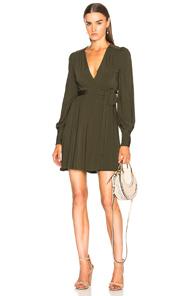 Zimmermann Breeze Wrap Mini Dress In Green