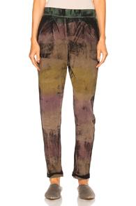 Raquel Allegra Easy Pant In Brown,green,ombre & Tie Dye