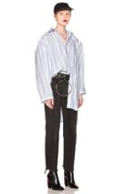 Vetements Classic Stripes Shirt In Blue,stripes