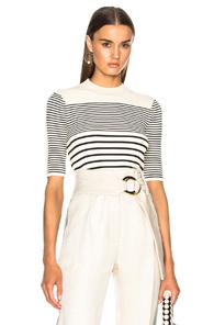 Acne Studios Winnie Stripe Sweater In Neutrals,stripes
