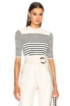 Acne Studios Winnie Stripe Sweater In Neutrals,stripes