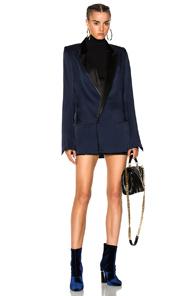 Haider Ackermann Double Breasted Blazer In Black,blue