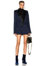 Haider Ackermann Double Breasted Blazer In Black,blue