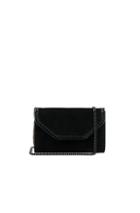 Stella Mccartney Falabella Box Velvet Clutch In Black