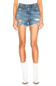 R13 Slouch Short In Denim Medium