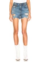 R13 Slouch Short In Denim Medium