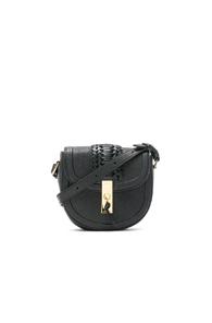 Altuzarra Ghianda Saddle Mini Embroidered Bag In Black