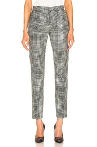 Burberry Hanover Pant In Black,plaid,green