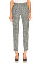 Burberry Hanover Pant In Black,plaid,green