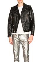 Saint Laurent Classic Moto In Black