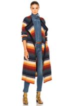 Chloe Felted Degrade Stripe Jacket In Blue,stripes