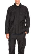 Engineered Garments Reversed Sateen Bdu Jacket In Black