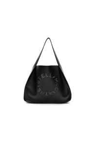 Stella Mccartney Stella Logo Alter Nappa Tote In Black