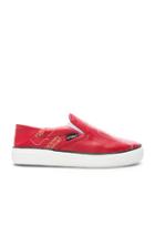 Vetements Passport Slip Ons In Red