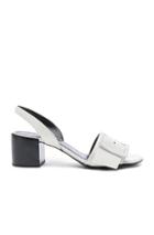 Jil Sander Patent Leather Heels In White