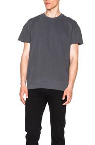 John Elliott Oversize Short Sleeve Crew In Gray