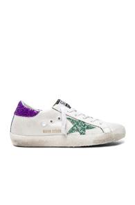 Golden Goose Mesh Superstar Low Sneakers In White
