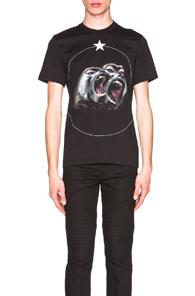 Givenchy Cuban Fit Monkeys Tee In Black