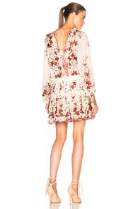 Zimmermann Sakura Embroidery Dress In Neutrals,floral