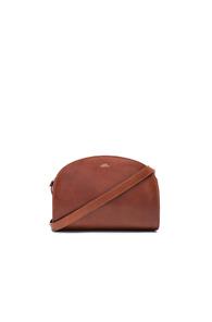 A.p.c. Demi Lune Bag In Brown
