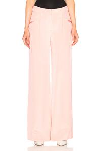 Cushnie Et Ochs Silk Crepe Trousers In Pink