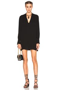 Valentino Georgette Blouse In Black