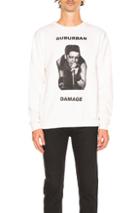 Enfants Riches Deprimes Suburban Damage Sweatshirt In White