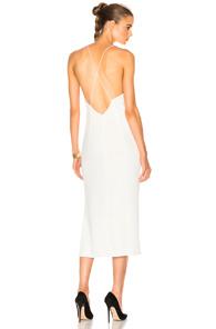 Dion Lee Whitewash Fine Line Dress In White