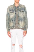 Amiri Painter Trucker Jacket In Blue