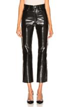 Msgm Patent Pant In Black