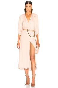 Cali Dreaming Belted Tauri Dress In Neutrals