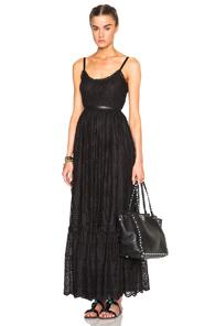Valentino Sleeveless Gown In Black