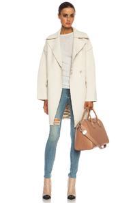 M Missoni Solid Boucle Wool-blend Jacket In White