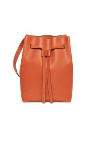 Mansur Gavriel Vegetable Tanned Drawstring Hobo In Brown