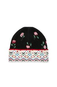 Alanui Greenland Jacquard Beanie In Floral,black
