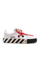 Off-white Striped Low Top Sneaker In White
