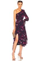 Tanya Taylor Isua Dress In Floral,red