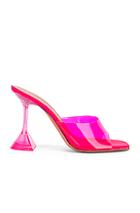 Amina Muaddi Lupita Glass Sandal In Pink