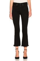 Rag & Bone/jean Crop Flare In Black