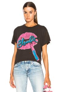 Madeworn Blondie Lips Tee In Black