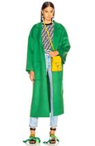 Loewe Oversize Belted Coat In Green